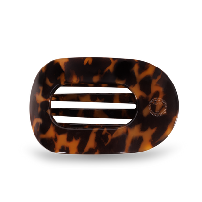 Flat Round Hair Clip | Tortoise