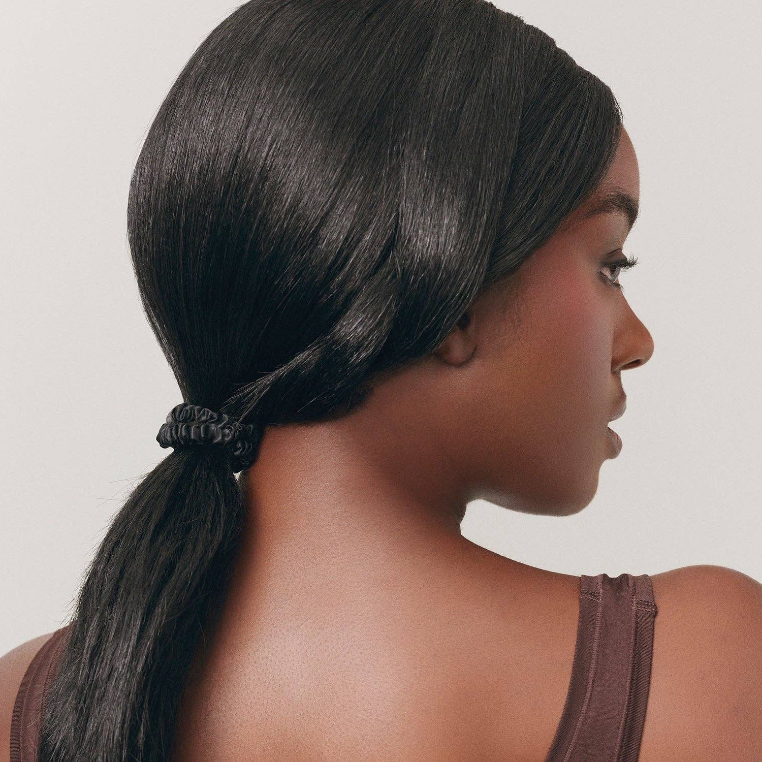 Back to Basics Black Skinny Scrunchies