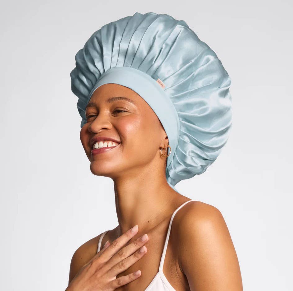 Adjustable Oversized Satin Bonnet - Aura