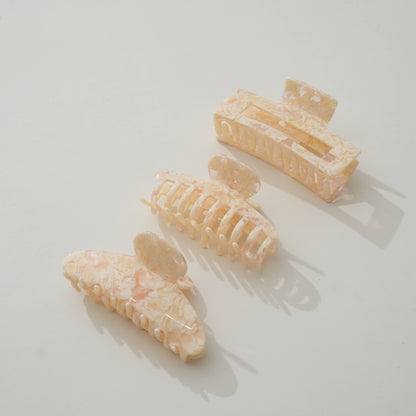 Peach Blossom Claw Clip