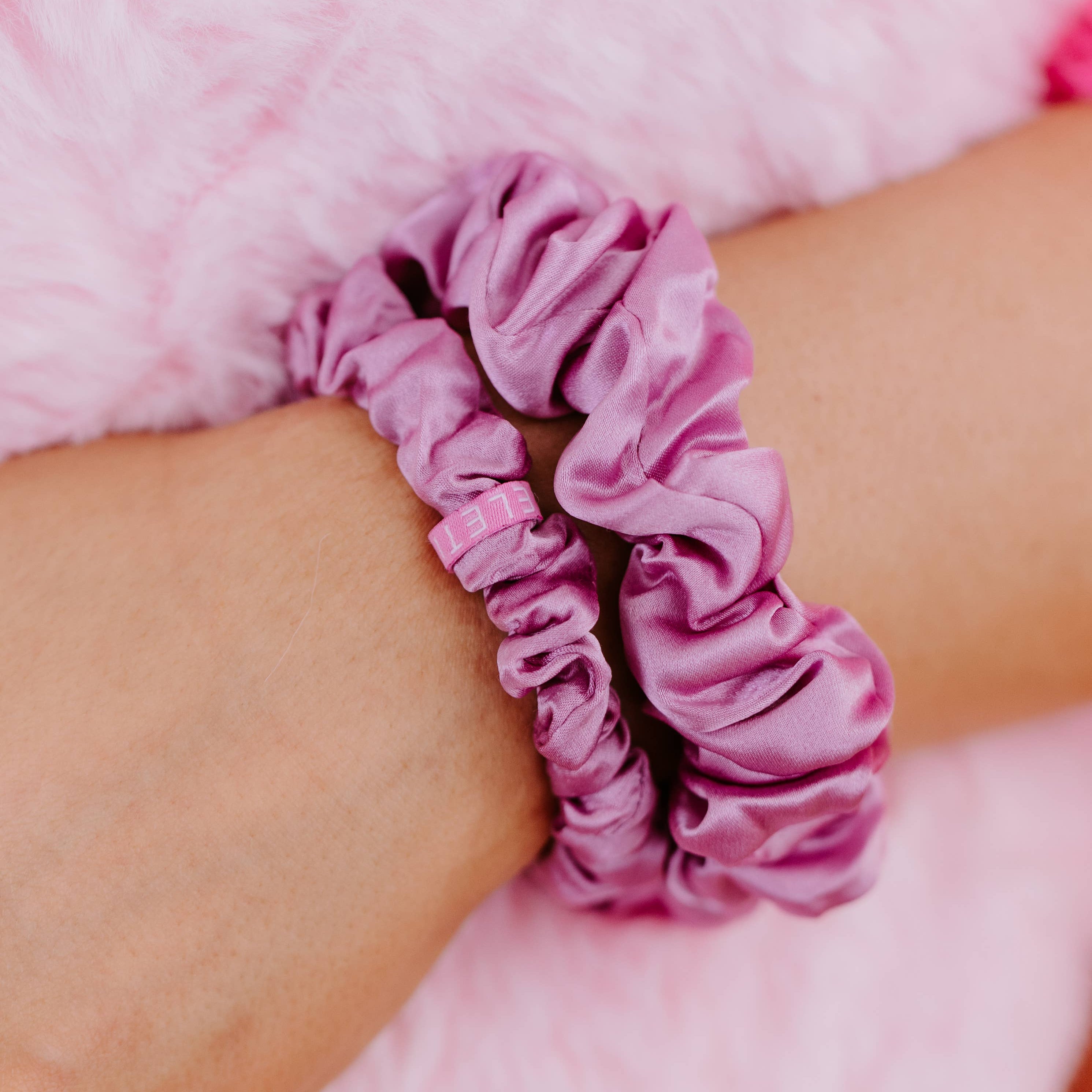 Silk Hair Scrunchie | I Pink I Love You