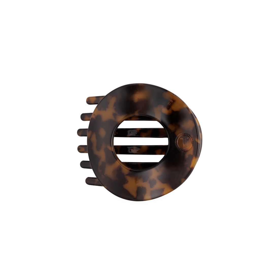 Flat Circle Hair Clip | Medium | Tortoise