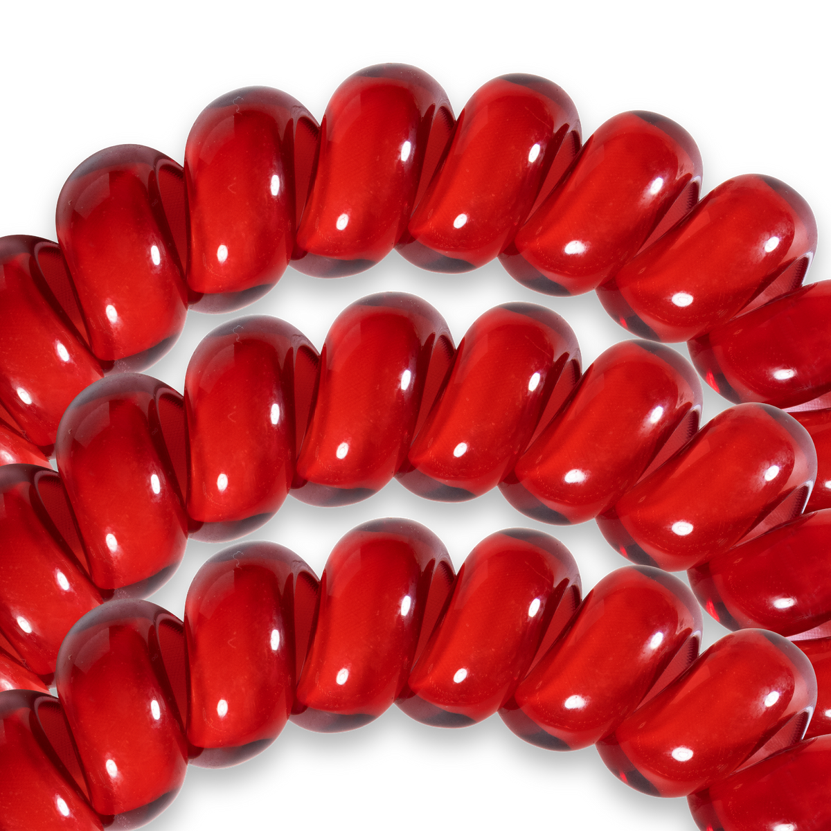 Spiral Hair Coils | Large | Scarlet Red