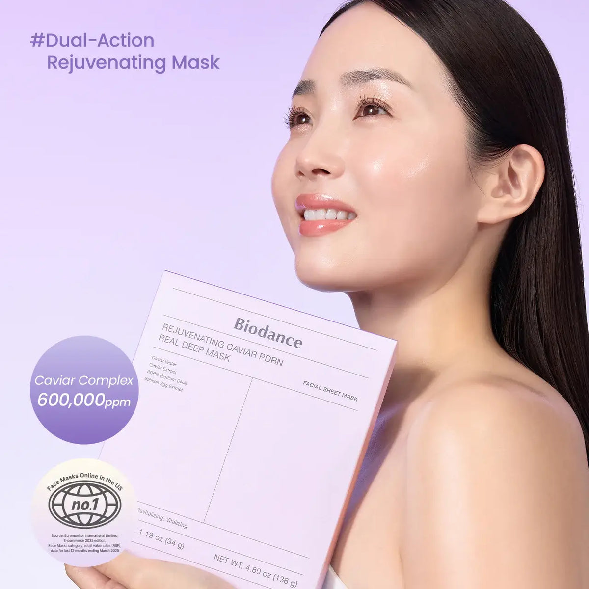 BIODANCE Rejuvenating Caviar PDRN Real Deep Sheet Mask Set of 4