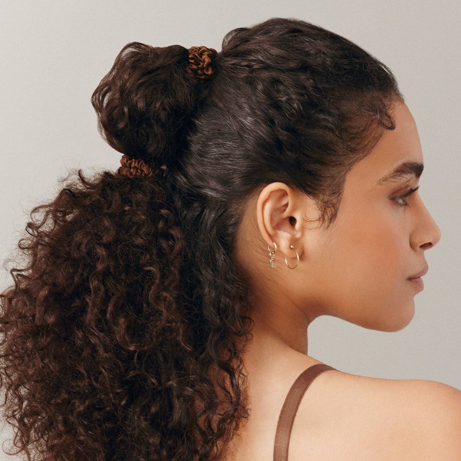 Back to Basics Dark Brown Skinny Scrunchies