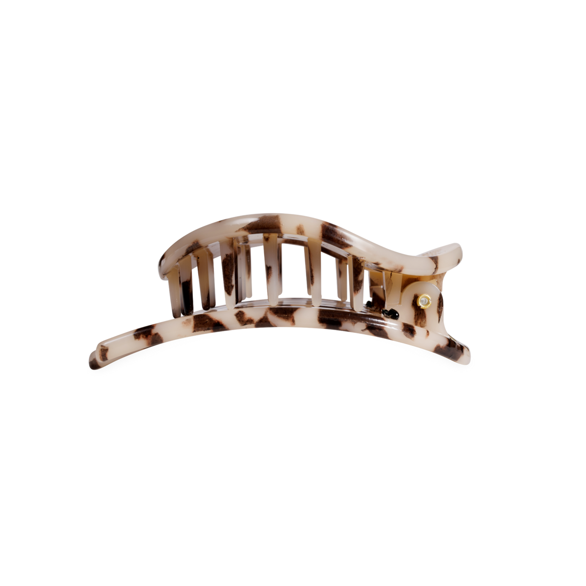 Flat Circle Hair Clip | Medium | Blonde Tortoise