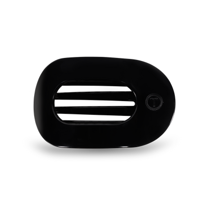 Flat Round Hair Clip | Jet Black