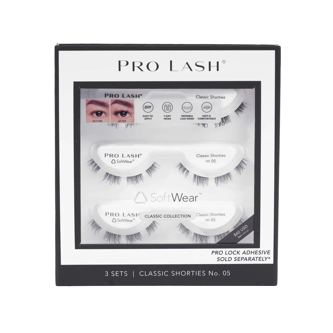 3 Pack Lash Set - Black