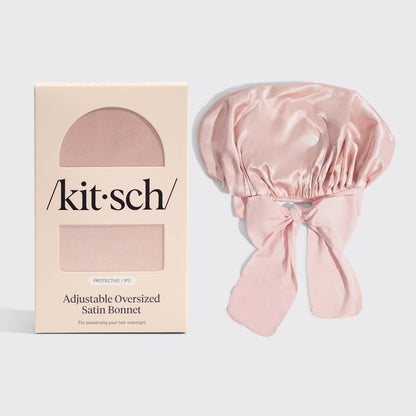 Adjustable Oversized Satin Bonnet - Aura