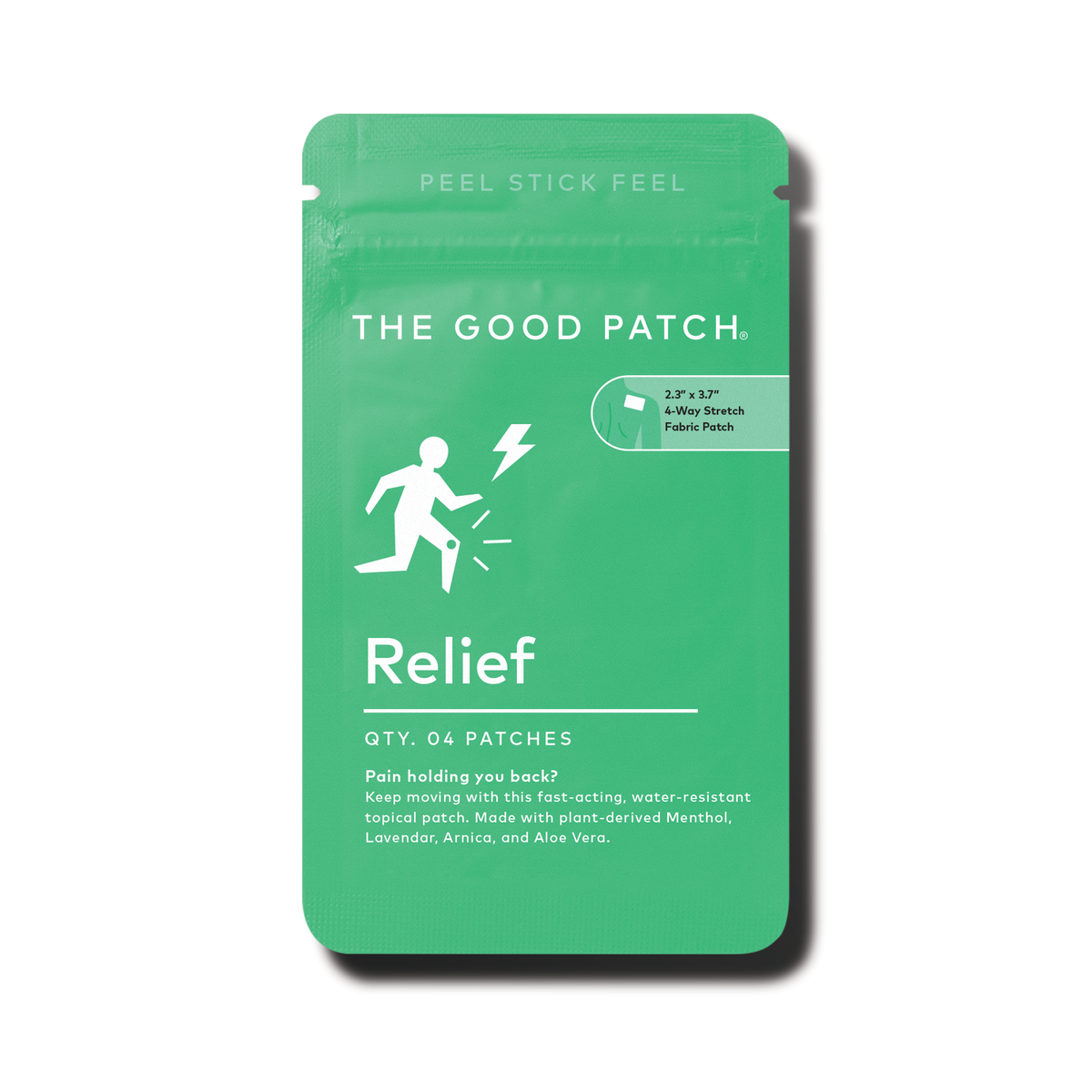 Pain Relief Patch w/ Menthol, Arnica &amp; Lavender FSA Approved