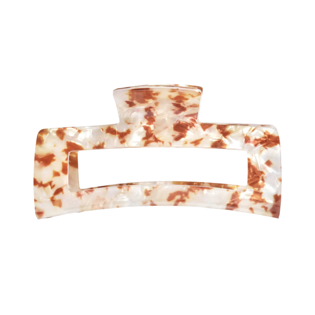Eco-Friendly Jumbo Open Shape Claw Clip - Brown