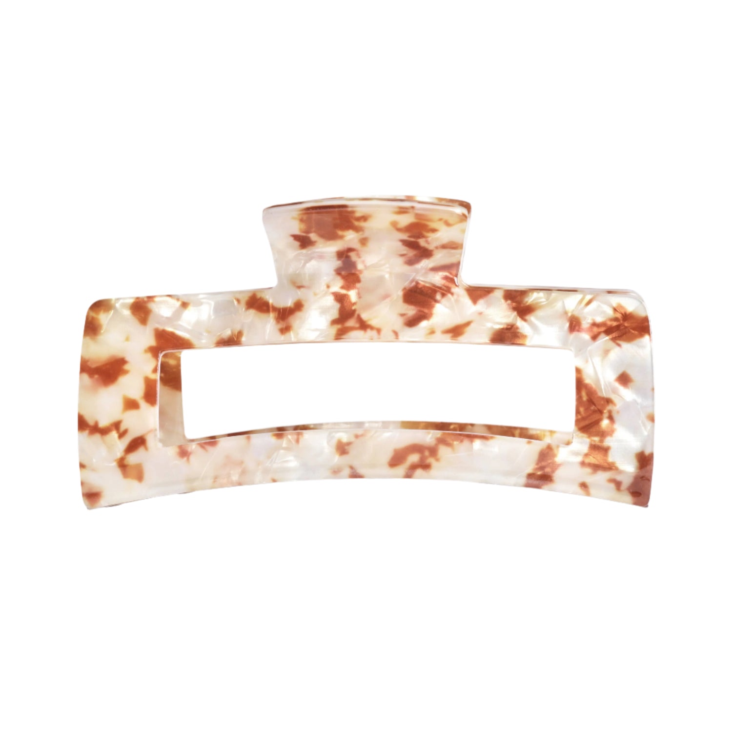 Eco-Friendly Jumbo Open Shape Claw Clip - Brown