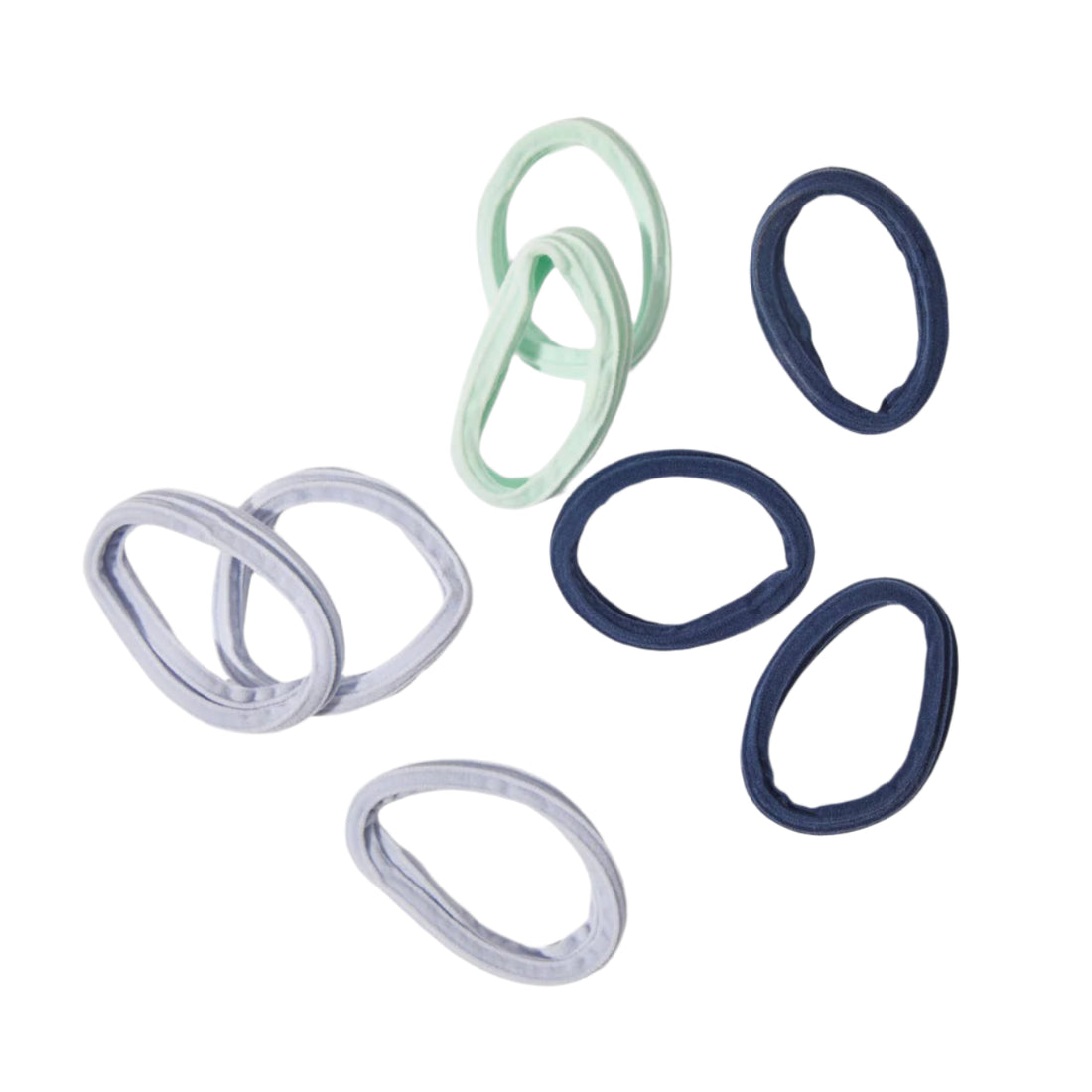 Recycled Seamless Hair Elastics 8pc Set- Garden Bouquet