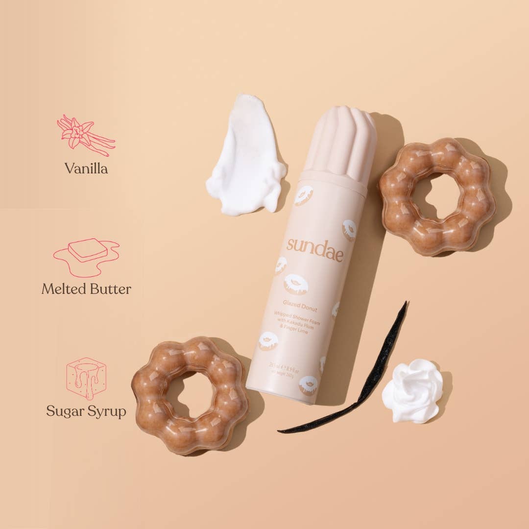 Whipped Shower Foam Glazed Donut