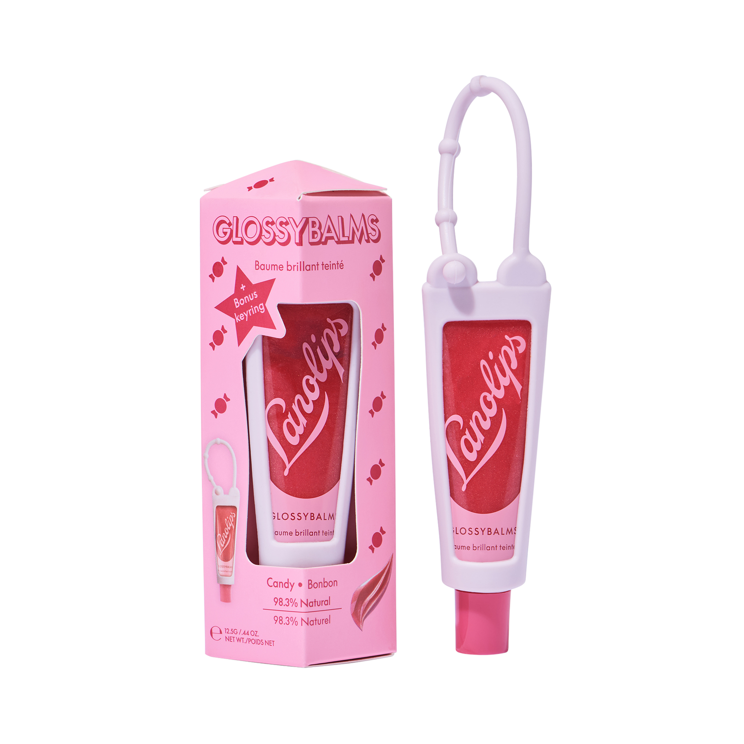 Glossybalm Candy Keyring Bauble