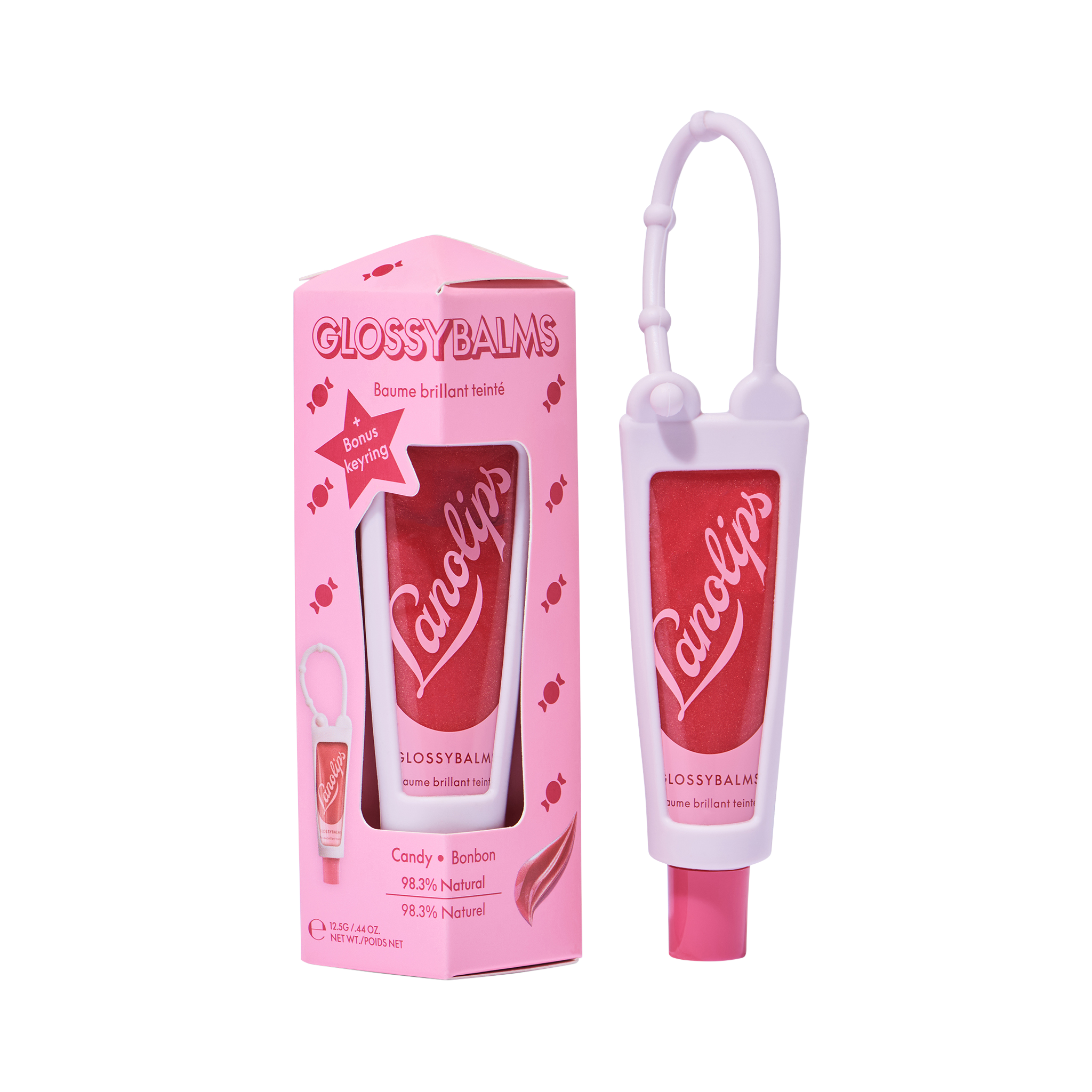 Glossybalm Candy Keyring Bauble