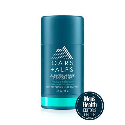 Men’s Aluminum Free Deodorant, Clear, Deep Sea Glacier