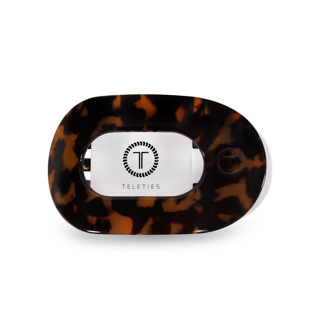 Flat Round Flat Hair Clip | Small | Tortoise