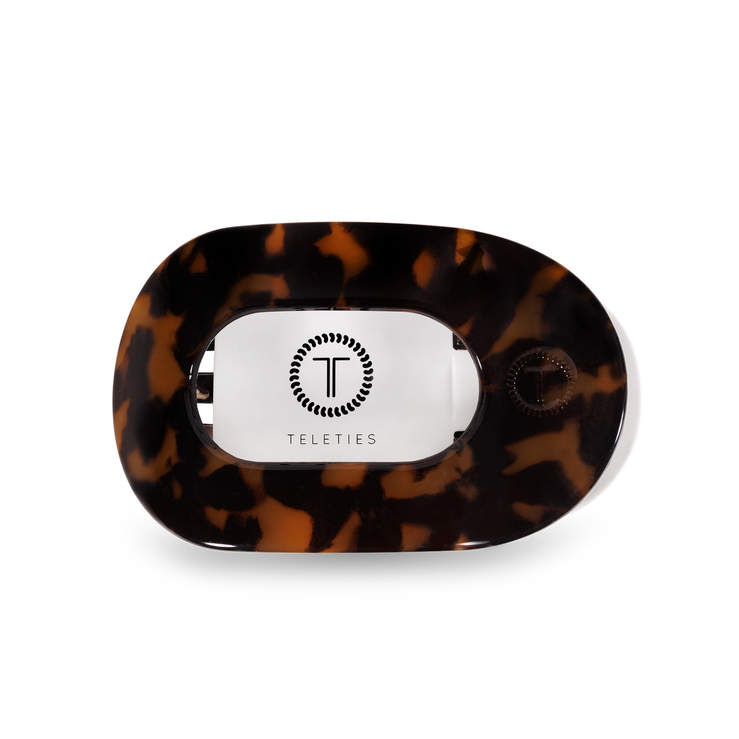 Flat Round Flat Hair Clip | Small | Tortoise