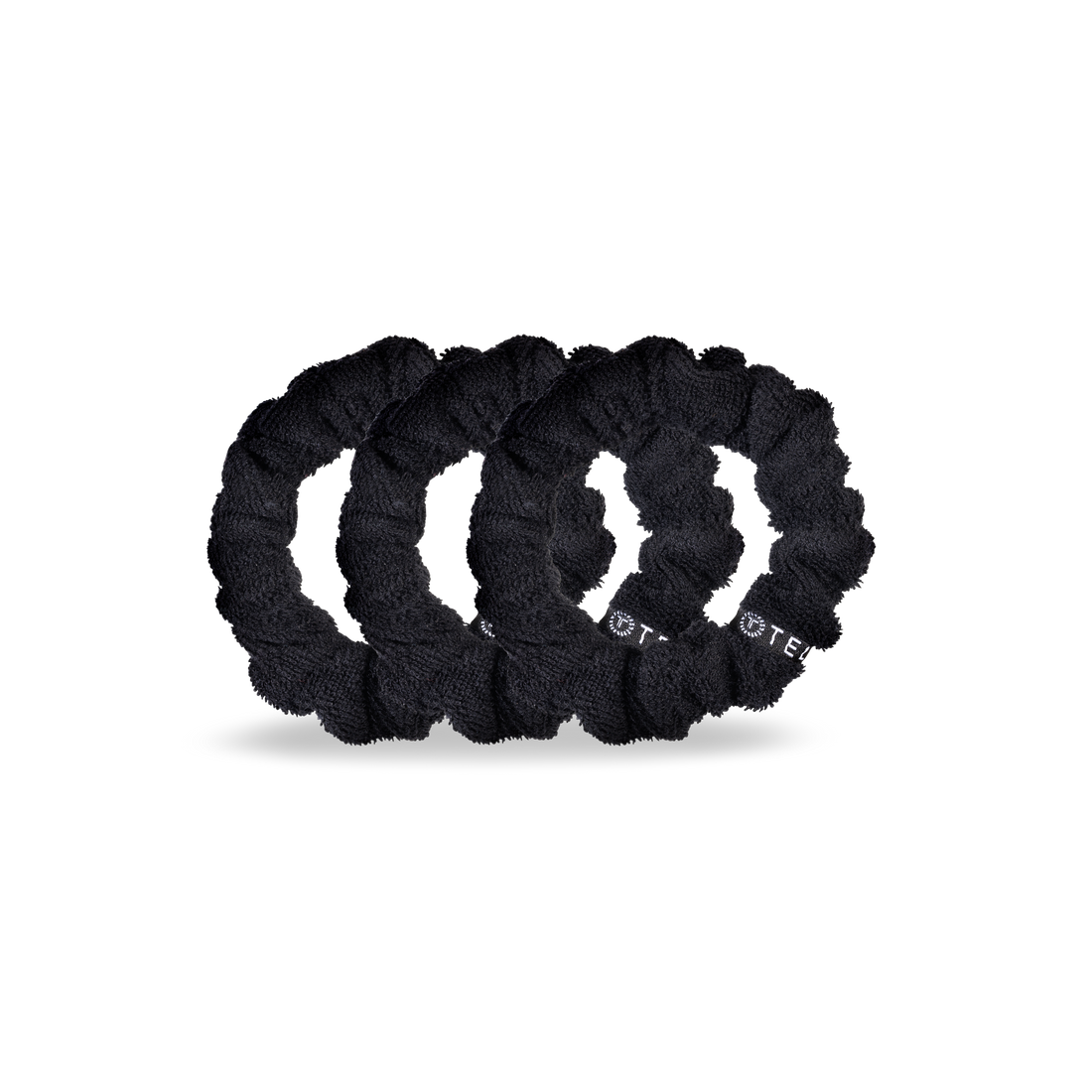 Terry Cloth Hair Scrunchie | Black