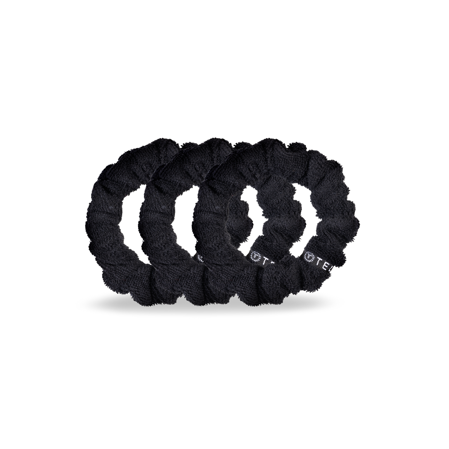 Terry Cloth Hair Scrunchie | Jet Black