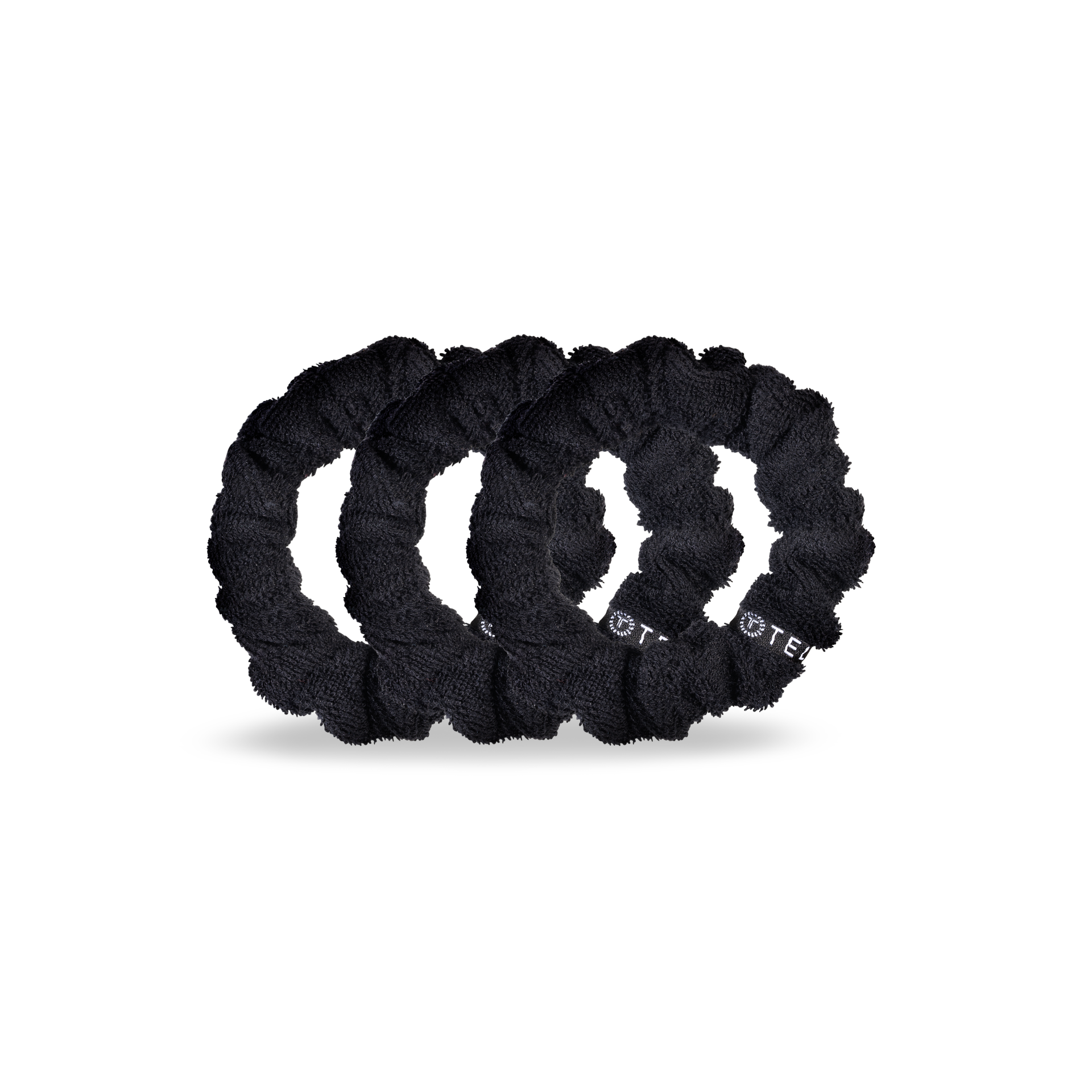 Terry Cloth Hair Scrunchie | Jet Black