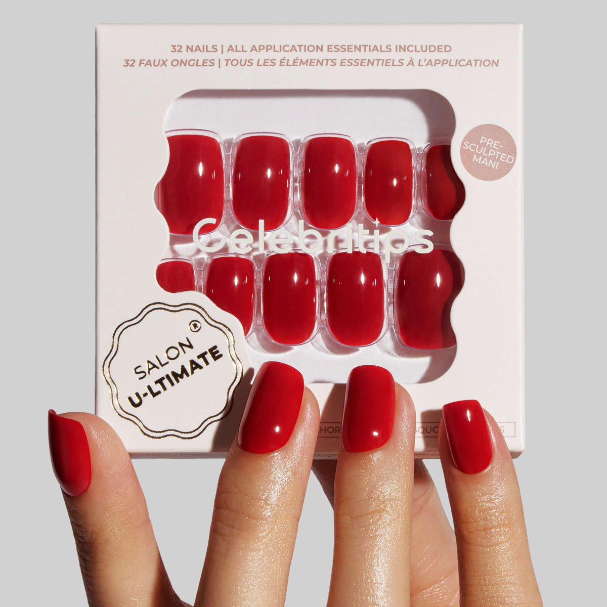 Red Red (Short Squoval)