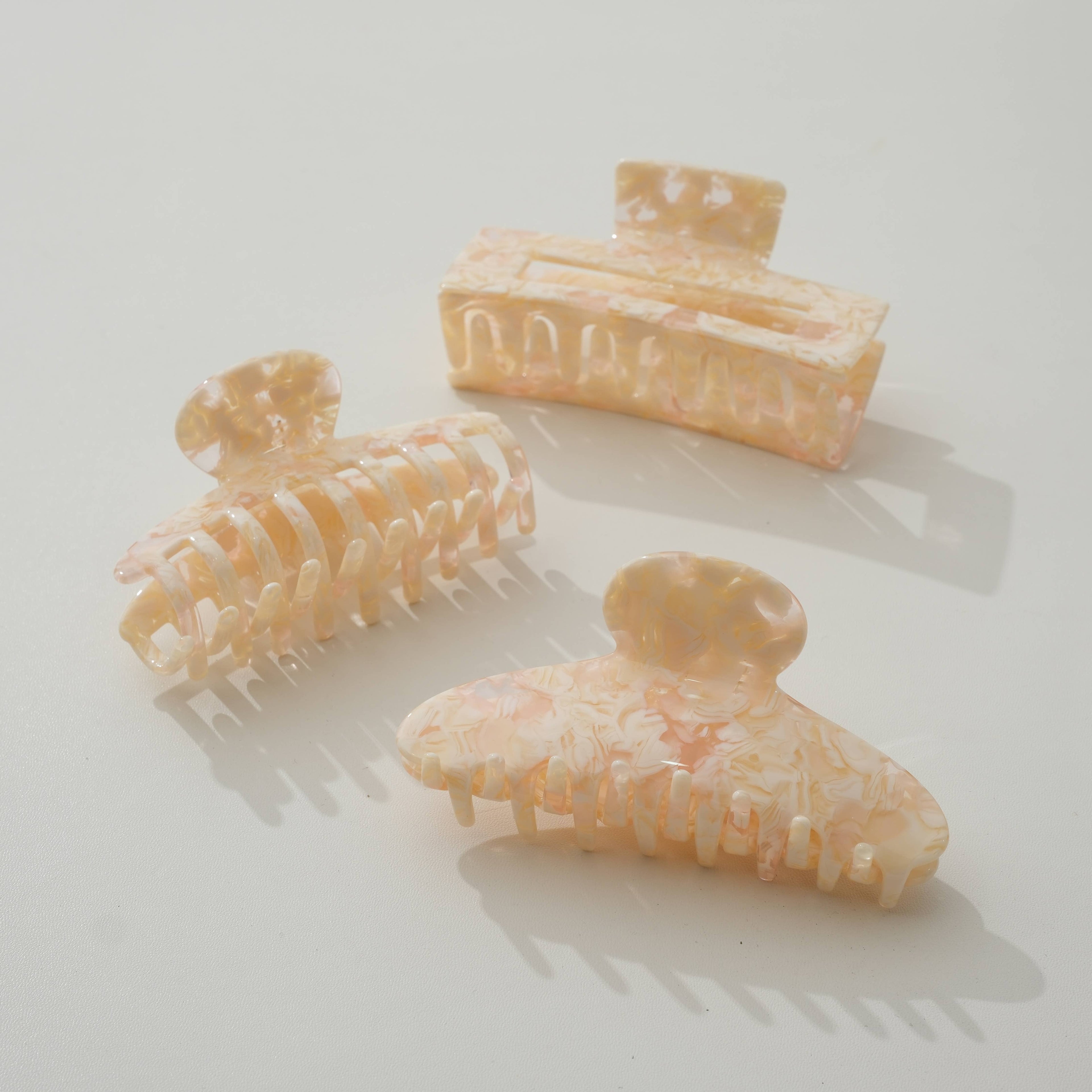 Peach Blossom Claw Clip