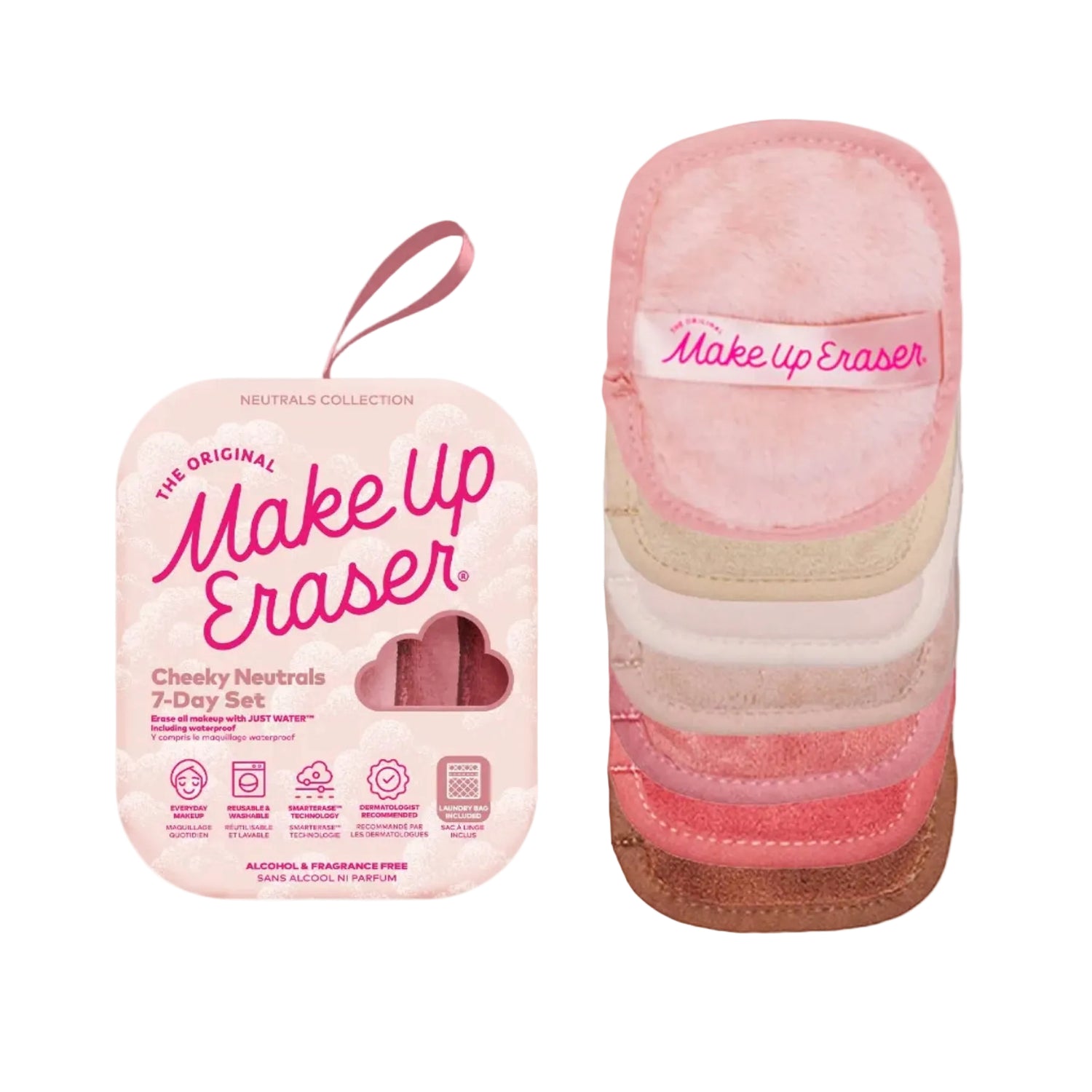 Sweet Cheeks MakeUp Eraser 7-Day Set | Blush/Pink Neutrals