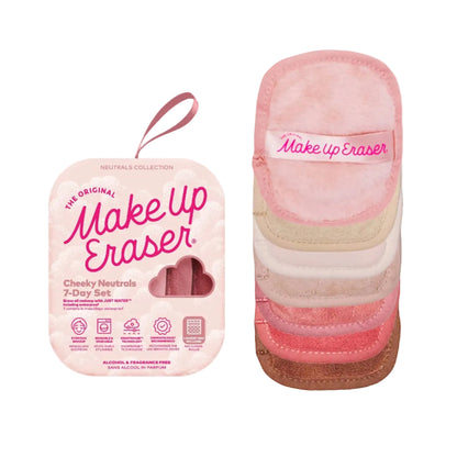 Sweet Cheeks MakeUp Eraser 7-Day Set | Blush/Pink Neutrals