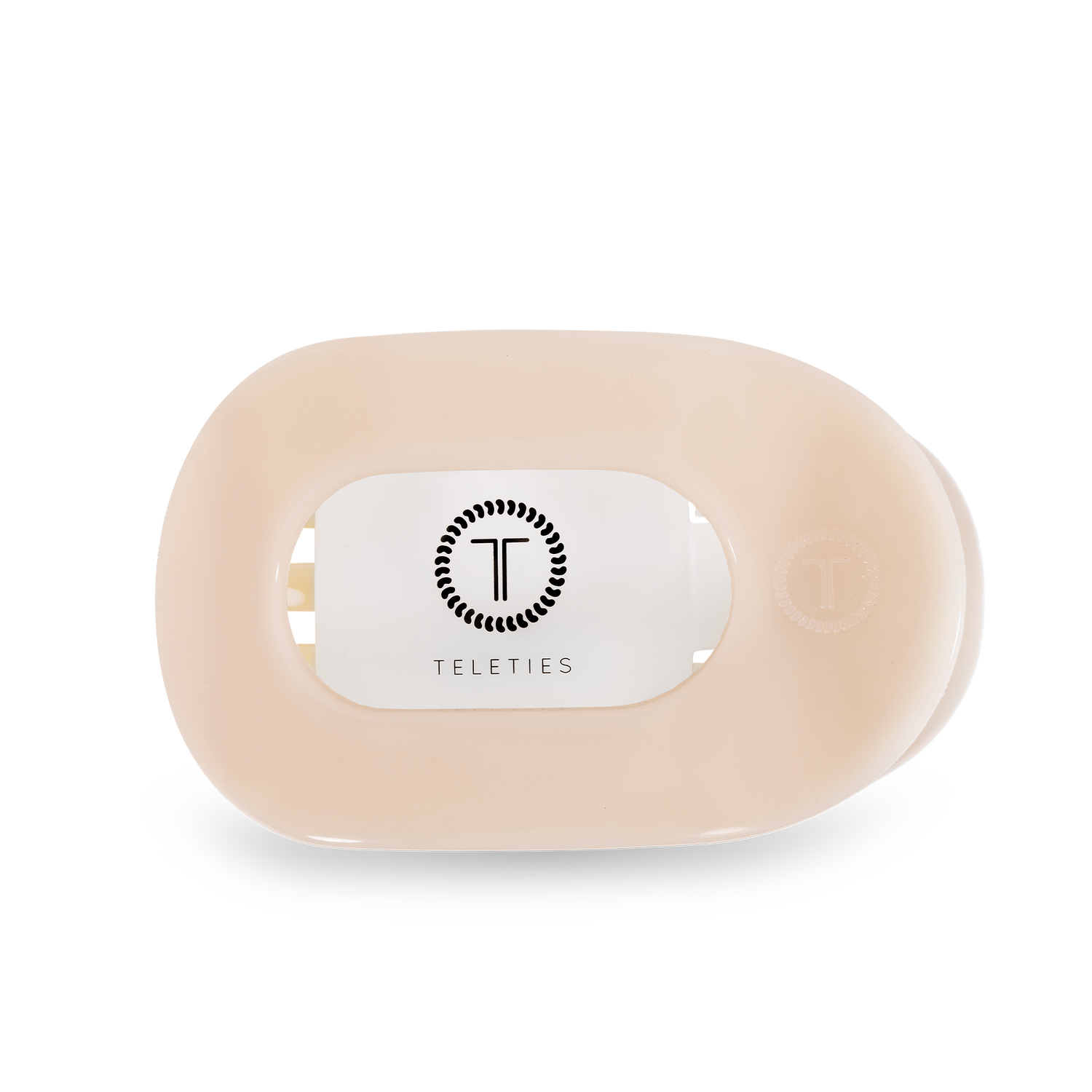 Flat Round Hair Clip | Small | Almond Beige