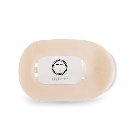Flat Round Hair Clip | Small | Almond Beige