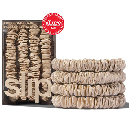 Back to Basics Blonde Skinny Scrunchies