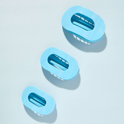 Flat Round Hair Clip | Summer Sky