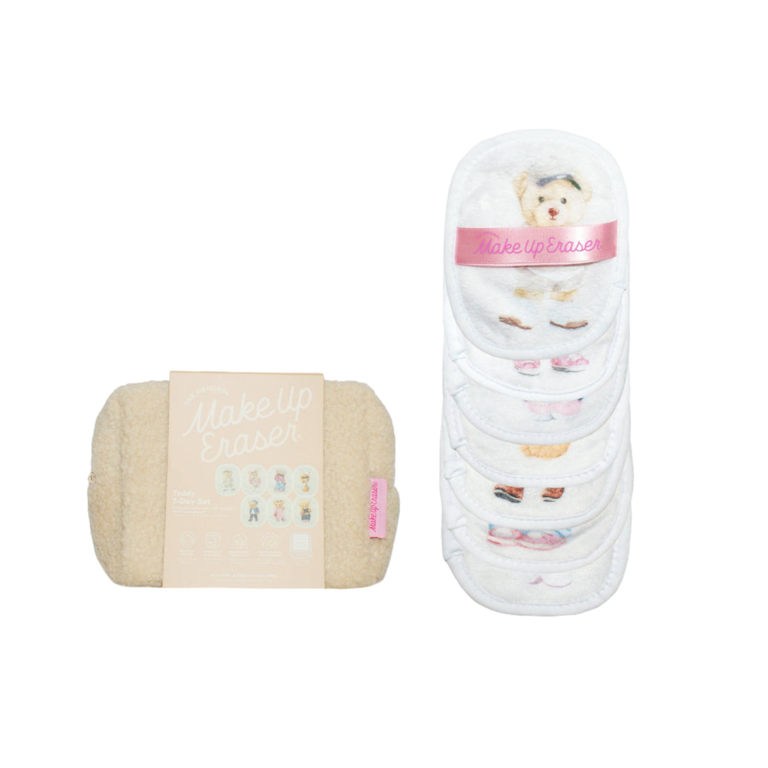 Teddy Bear 7-Day Gift Set &amp; Plush Cosmetic Bag