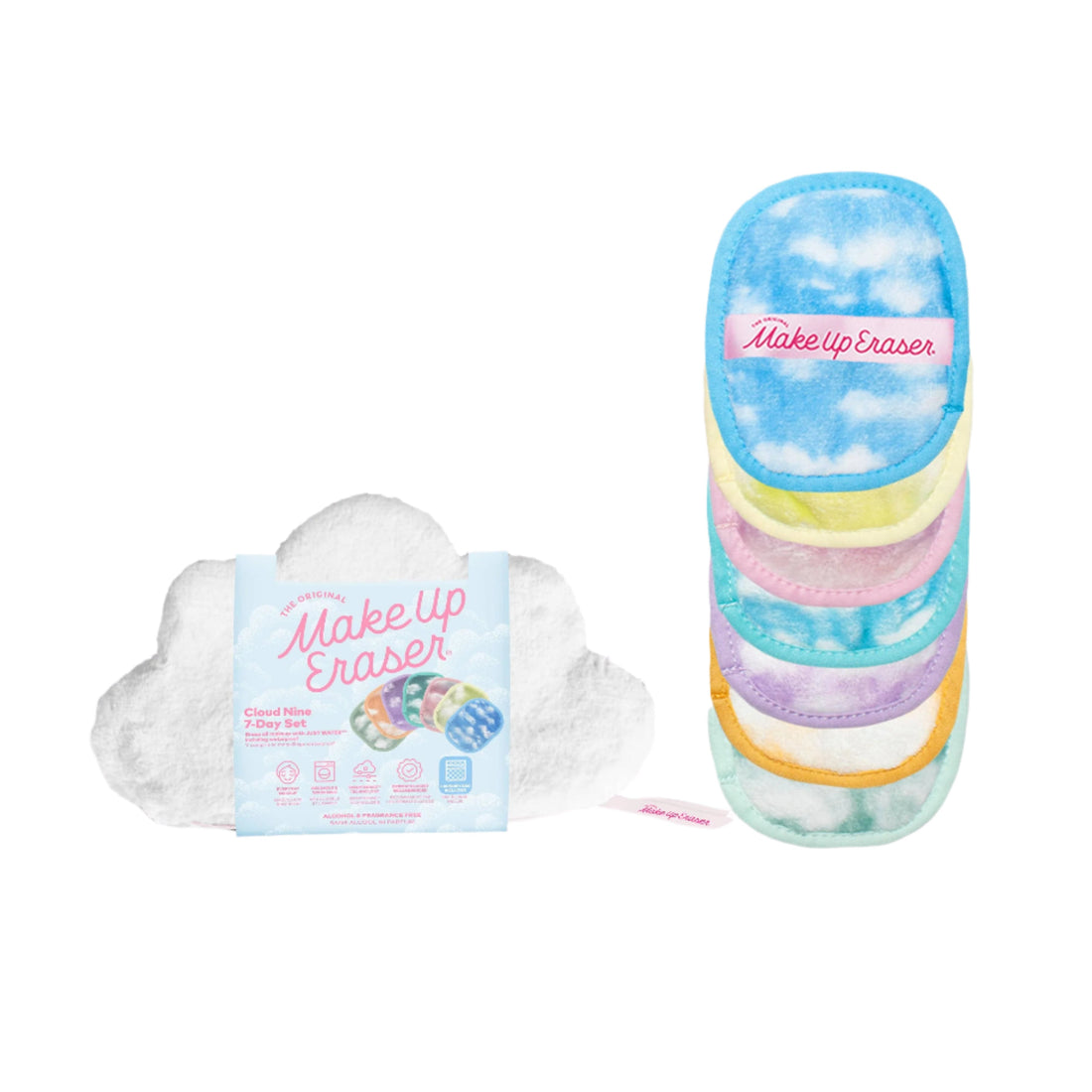 Cloud 9 MakeUp Eraser 7-Day Set &amp; Cosmetic Bag