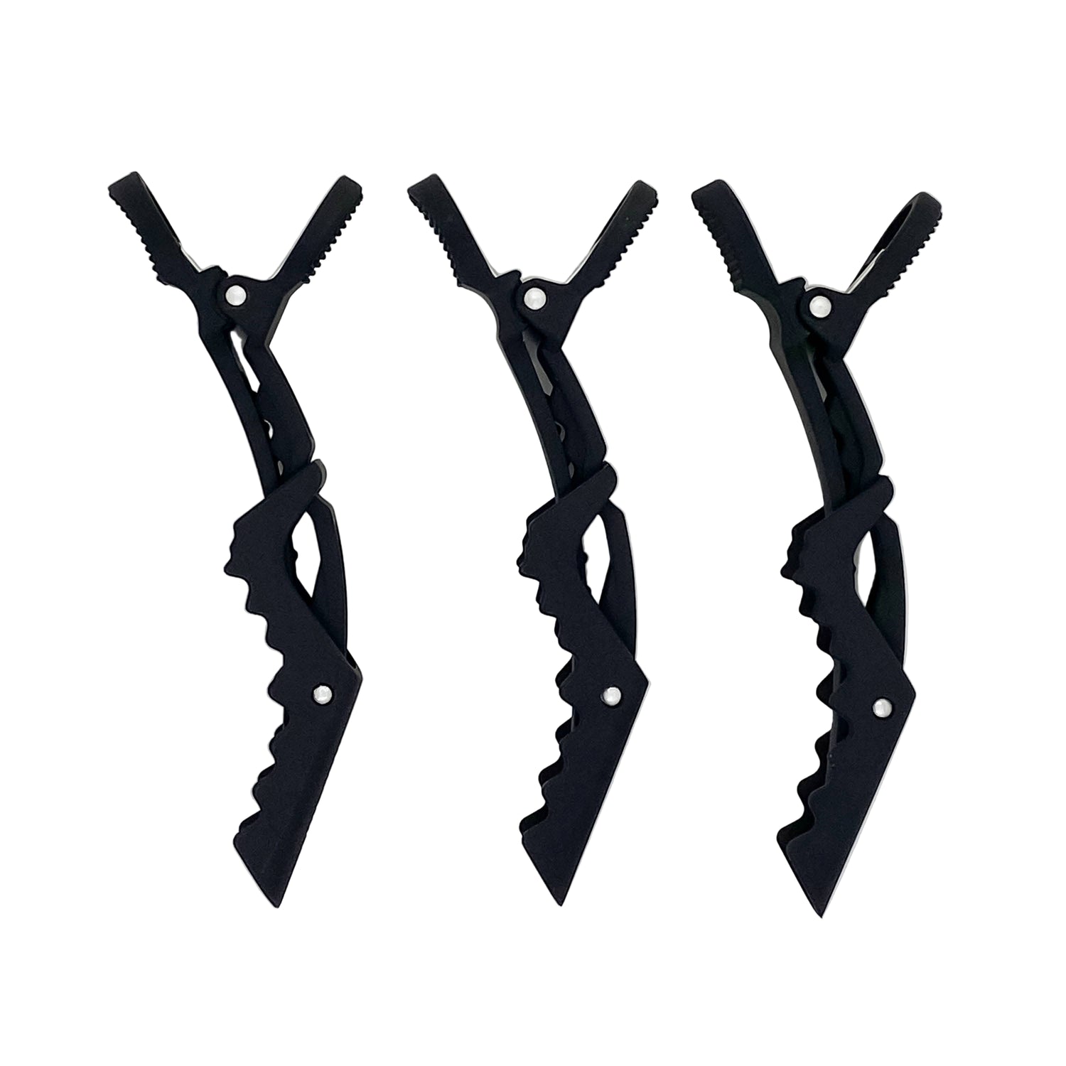 No Slip Crocodile Clip 3pc - Black