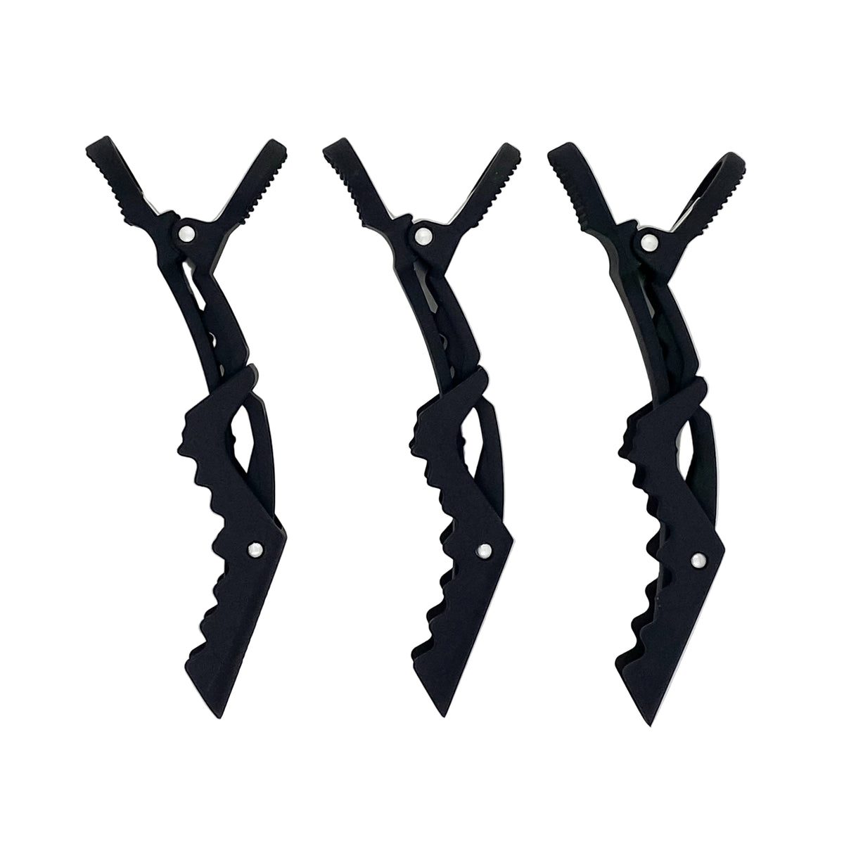 No Slip Crocodile Clip 3pc - Black