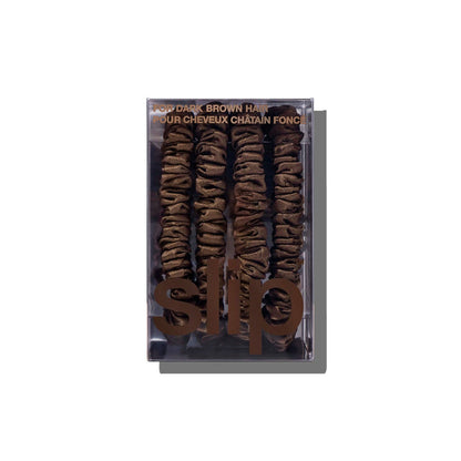 Back to Basics Dark Brown Skinny Scrunchies