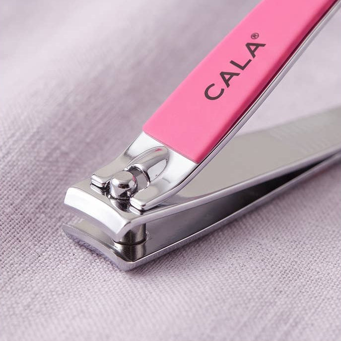 CALA 50812 Coral Soft Touch Nail Clipper Duo Set - 6 sets