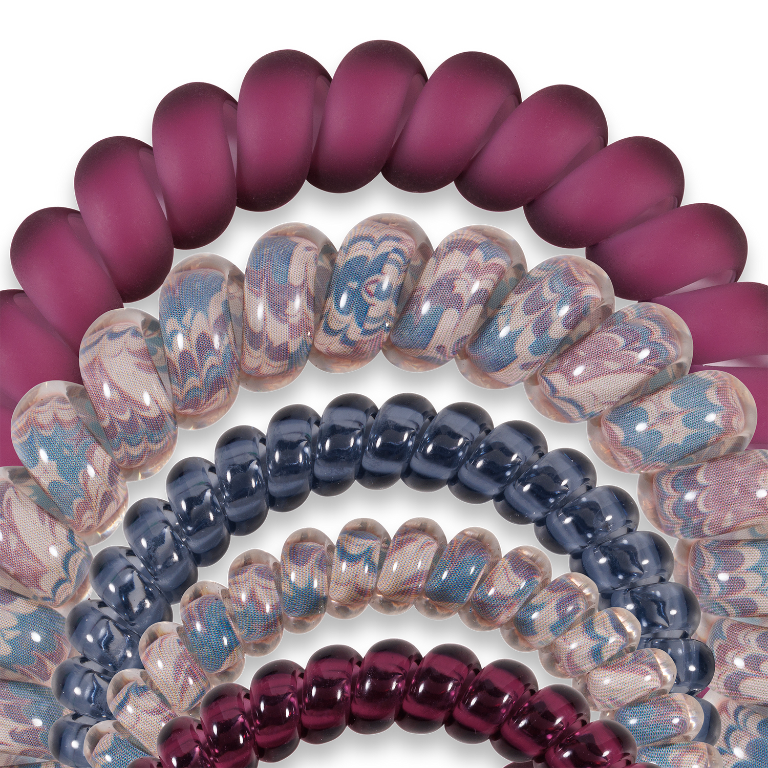 Spiral Hair Coils | Mix Pack | Purple Haze
