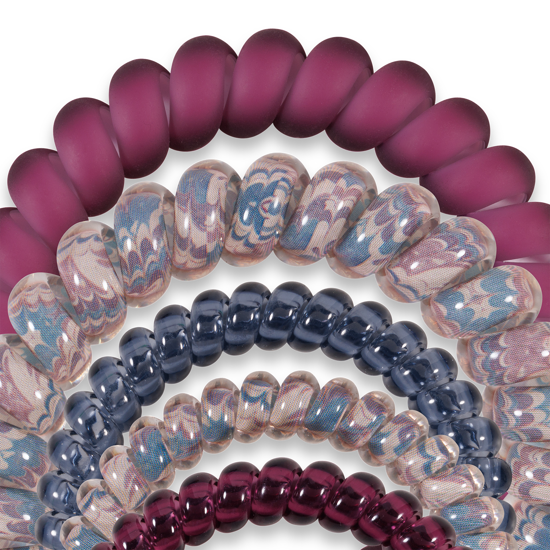 Spiral Hair Coils | Mix Pack | Purple Haze