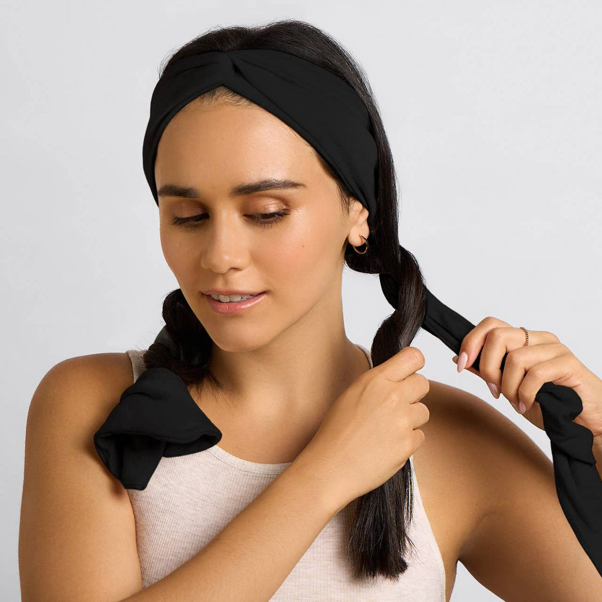 Set &amp; Flow Heatless Curling Headband - Black