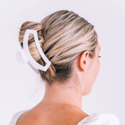 Open Hair Clip | Large | Coconut White