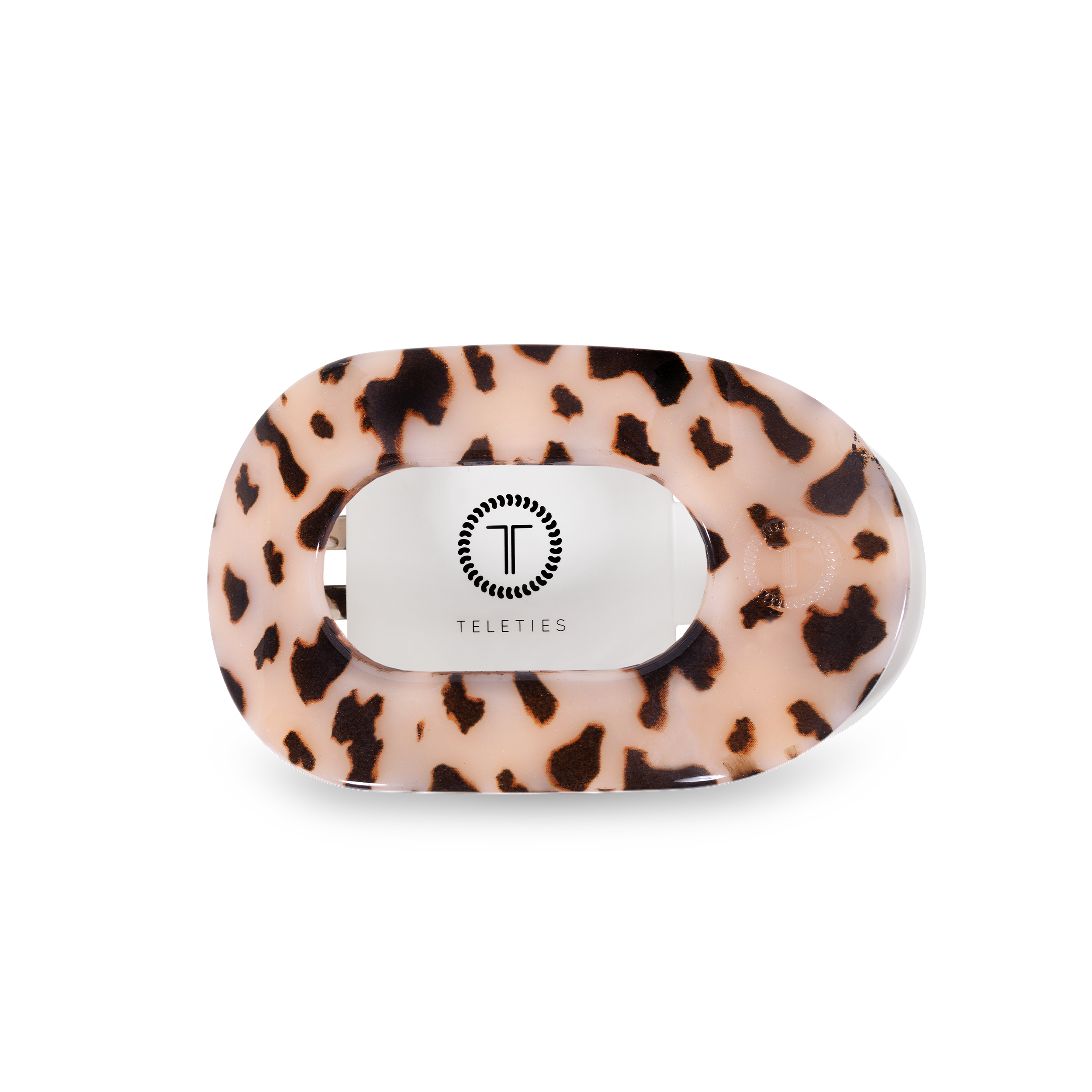 Flat Round Hair Clip | Blonde Tortoise
