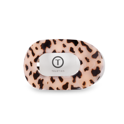 Flat Round Hair Clip | Blonde Tortoise