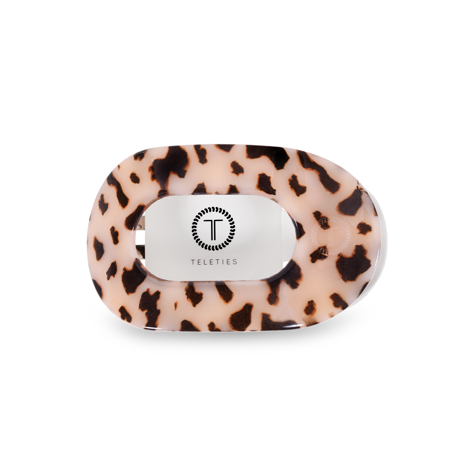 Flat Round Hair Clip | Medium | Blonde Tortoise
