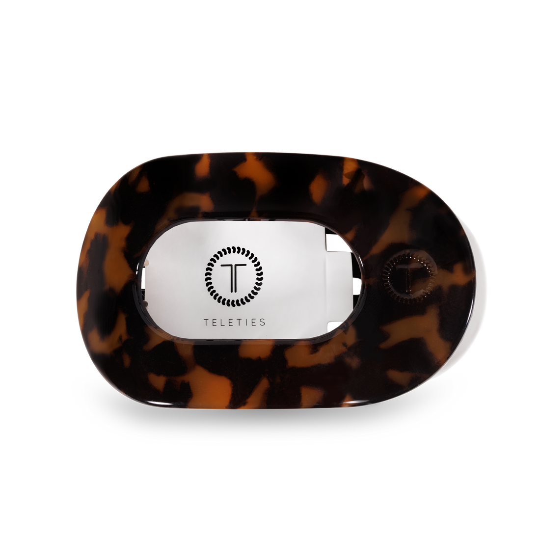 Flat Round Hair Clip | Tortoise
