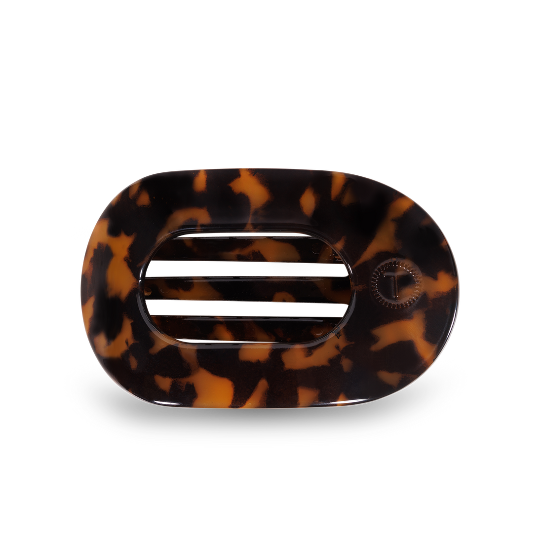 Flat Round Flat Hair Clip | Small | Tortoise