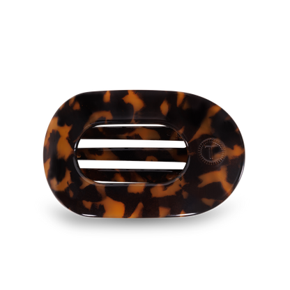 Flat Round Flat Hair Clip | Small | Tortoise